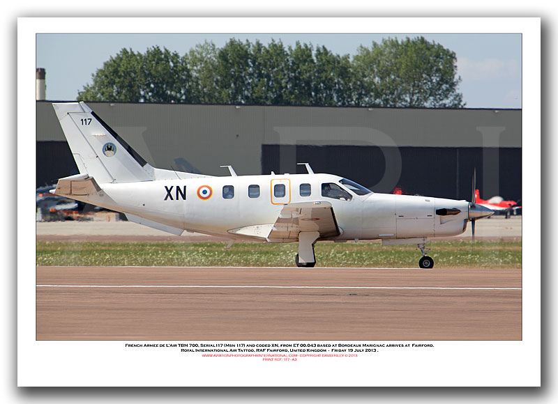 117-ZN - French Arm�e De L'Air  TBM 700l  (Msn 117) - 01