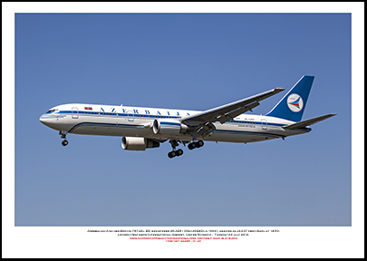 4K-AZ81- Azerbaijan Airlines Boeing 767-32L ER   (Msn 40343 Ln 1004 ) - 01