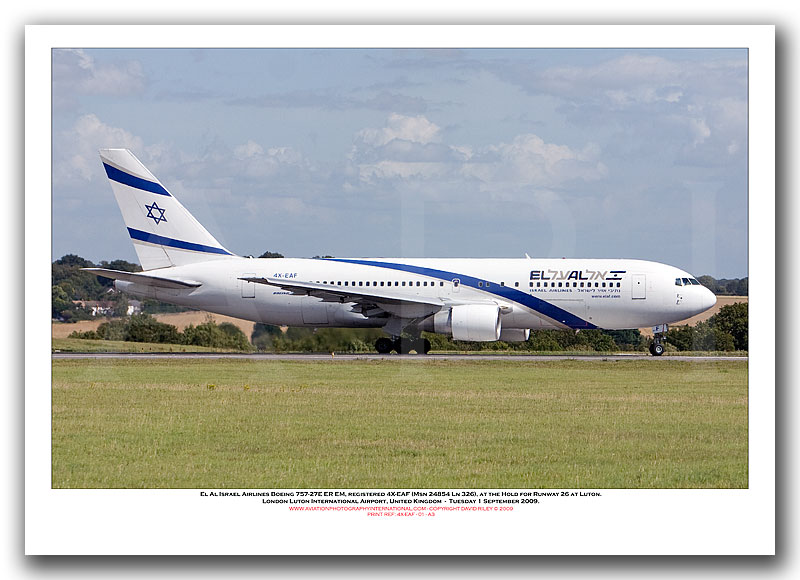 4X-EAF - El Al Israel Airlines Boeing 767-27E ER (Msn 324854 Ln 326) - 01