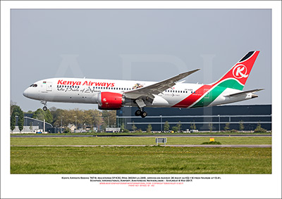 5Y-KZG -Kenya Airways Boeing 787-8  (Msn 36044 Ln 289) - 01