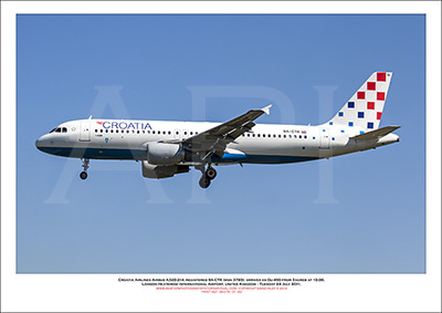 9A-CTK - Croatia Airlines Airbus A320-214 (Msn 3785) - 01