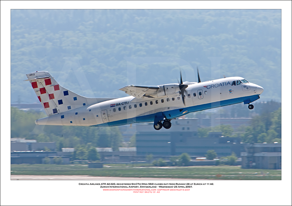 9A-CTU - Croatia Airlines  ATR 42-320 (Msn 592) - 01