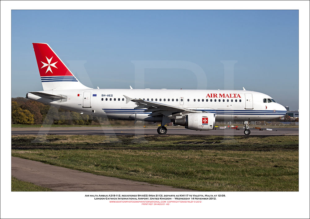 9H-AEG - Air Malta Airbus A319-112  (Msn 2113) - 01