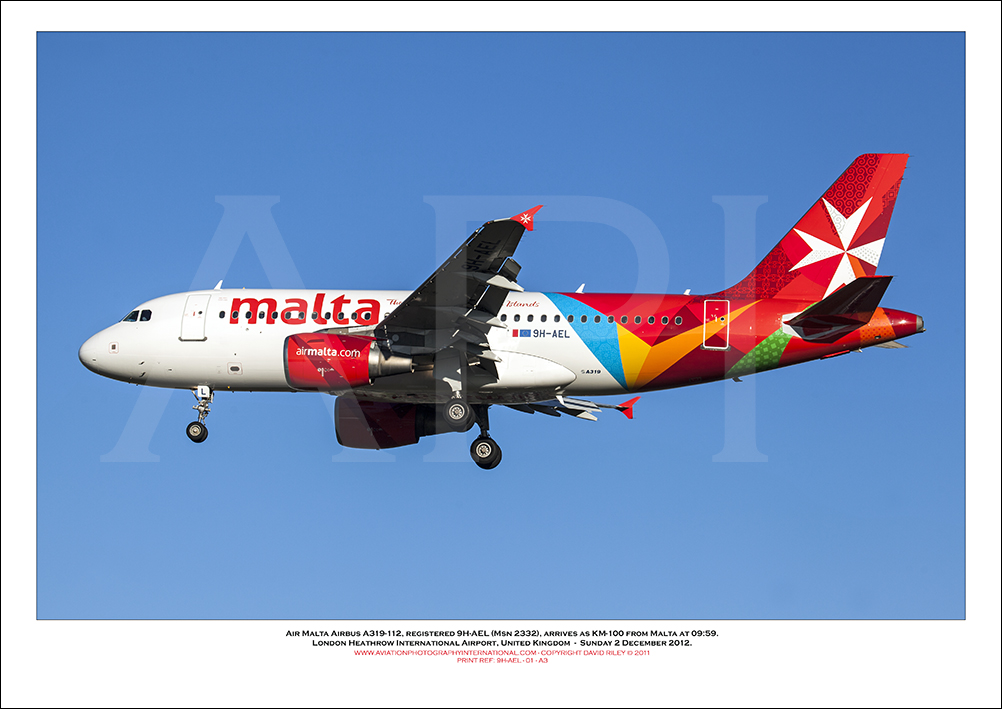 9H-AEL - Air Malta Airbus A319-112  (Msn 2332) - 01