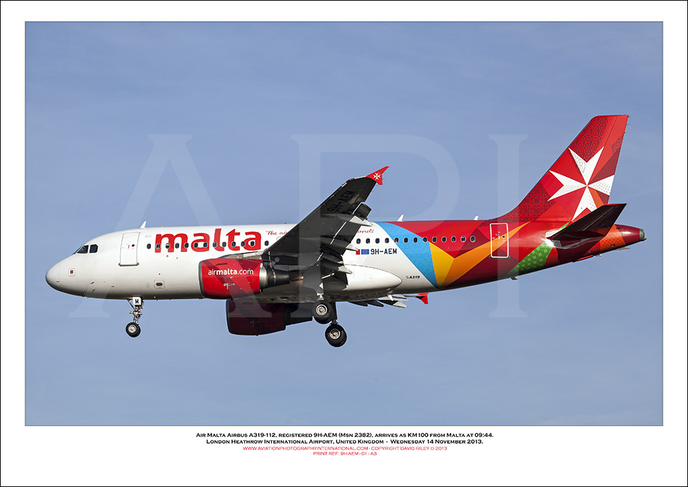9H-AEM - Air Malta Airbus A319-112  (Msn 2382) - 01