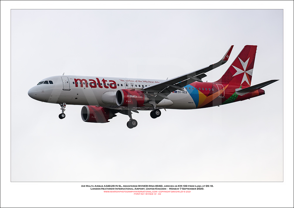 9H-NEB - Air Malta Airbus A320-251Nn SL  (Msn 8940) - 01