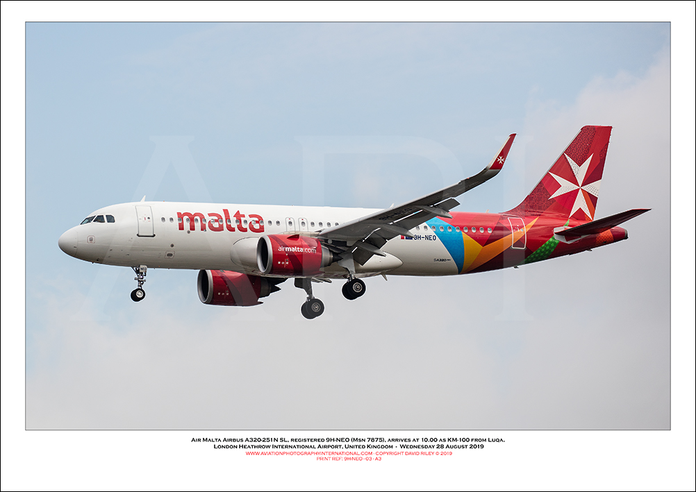 9H-NEO - Air Malta Airbus A320-251Nn SL  (Msn 7875) - 03