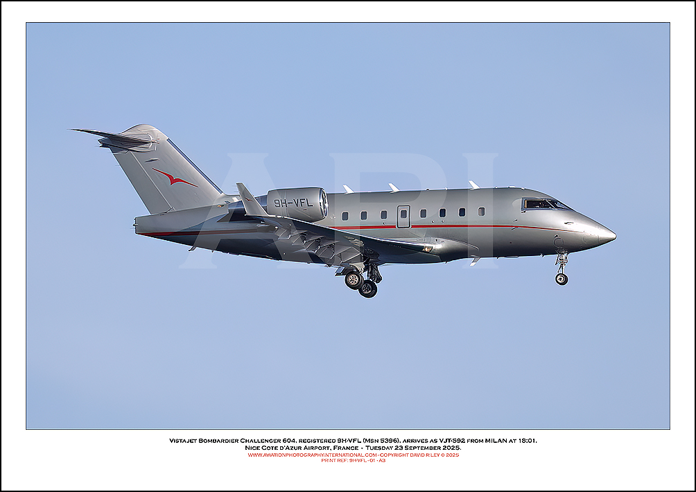 9H-VFL - VistaJet  Bombardier Challenger 604 (Msn 5396) - 01