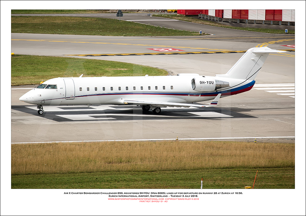 9H-YOU - Air X Charter Bombardier Challenger 850 (Msn 8085) - 01
