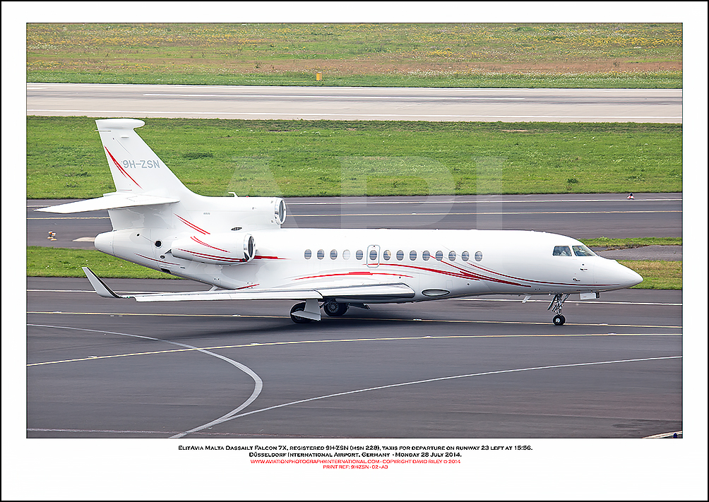 9H-ZSN - ElitAvia Mlta Dassault Falcon 7X  (Msn 228) - 02