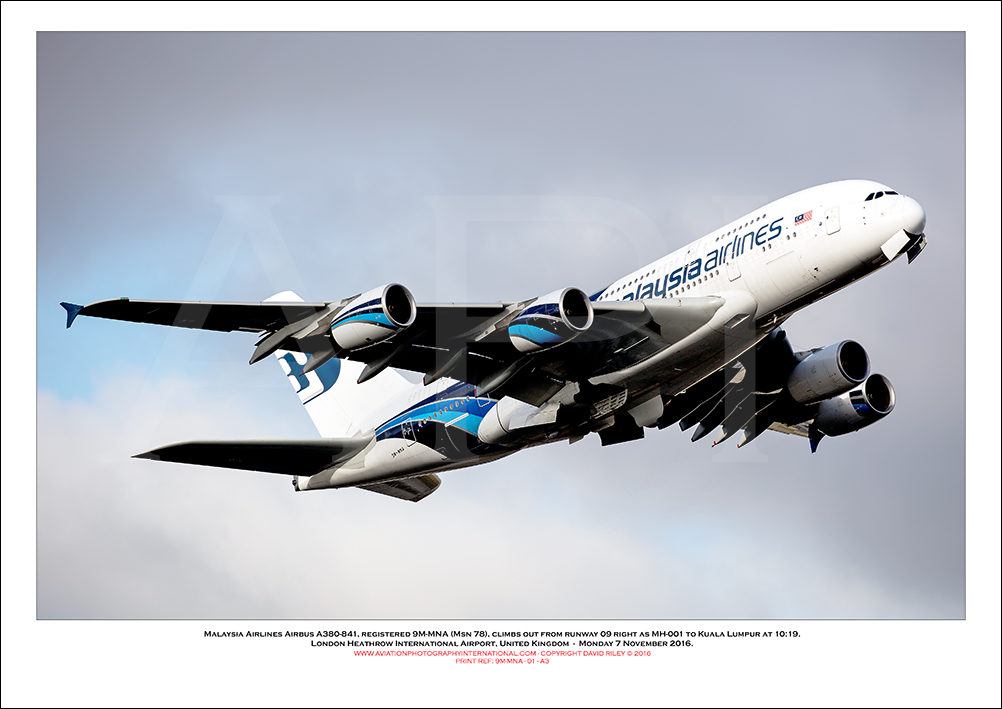 9M-MNA - Malaysia Airlines Airbus A380-841  (Msn 078) - 01
