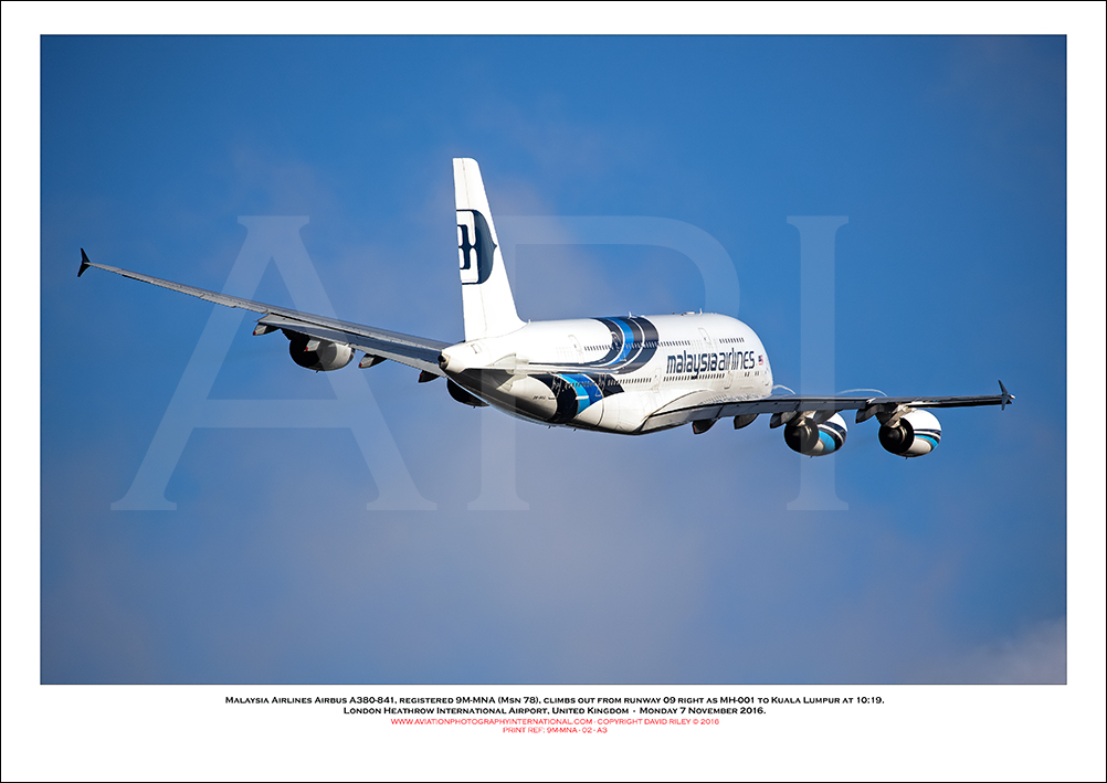 9M-MNA - Malaysia Airlines Airbus A380-841  (Msn 078) - 02
