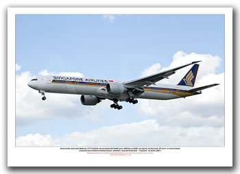 9V-SWE - Singapore Airlines Boeing 777-312 ER (Msn 34570 Ln 602) - 01