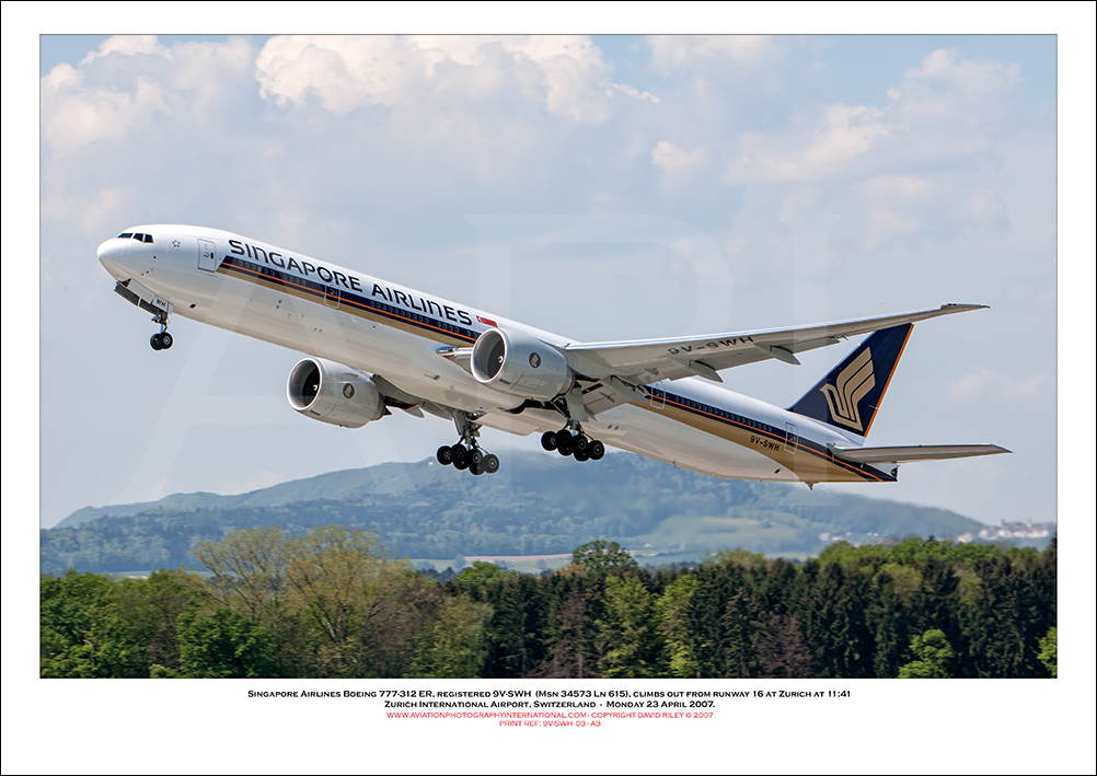 9V-SWH - Singapore Airlines Boeing 777-312 ER (Msn 34573 Ln 615) - 03