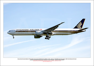 9V-SWM - Singapore Airlines Boeing 777-312 ER (Msn 34578 Ln 701) - 02