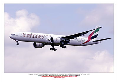 A6-EBA - Emirates Boeing 777-31H ER (Msn 32706 Ln 506) - 01