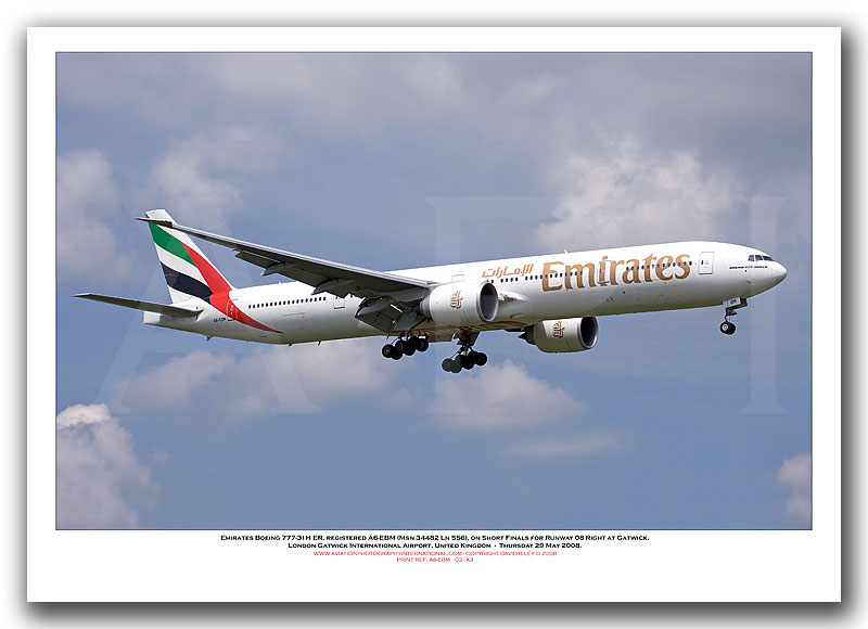 A6-EBM - Emirates Boeing 777-31H ER (Msn 34482 Ln 556) - 02