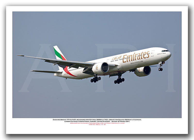 A6-ECK - Emirates Boeing 777-31H ER (Msn 35584  Ln 743) - 01