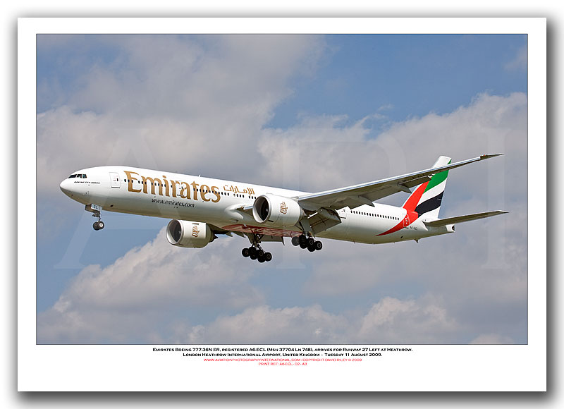 A6-ECL - Emirates Boeing 777-36N ER (Msn 37704  Ln 748) - 02