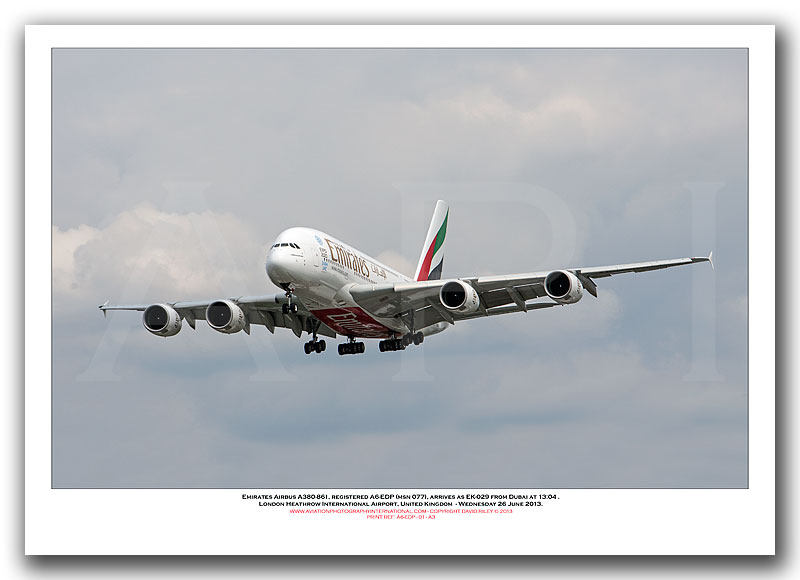 A6-EDP - Emirates Airbus A380-861 (Msn 077) - 01