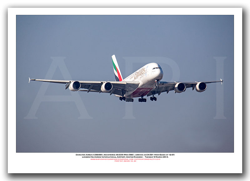 A6-EDS - Emirates Airbus A380-861 (Msn 086) - 02