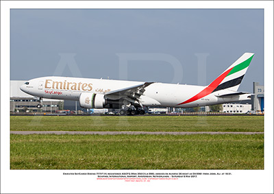 A6-EFG - Emirates SkyCargo Boeing 777-F1H  ( (Msn 35613 Ln 996) - 01