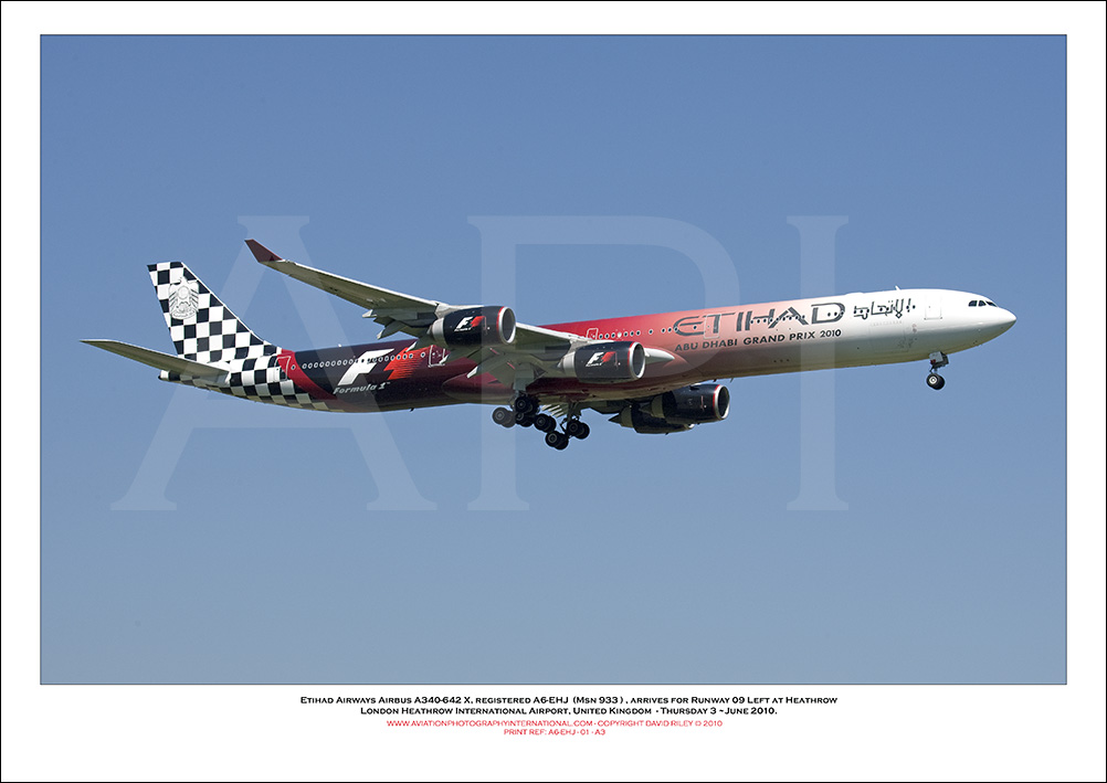 A6-EHJ - Etihad Airways Airbus A340-642X (Msn 933) - 01