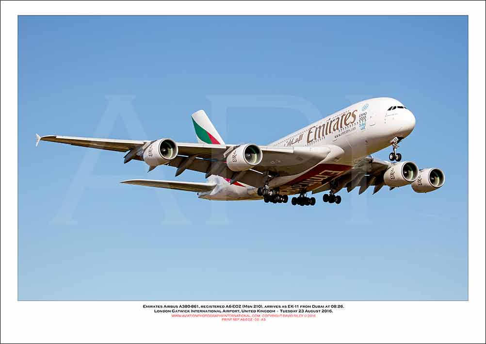 A6-EOZ - Emirates Airbus A380-861 (Msn 210) - 02