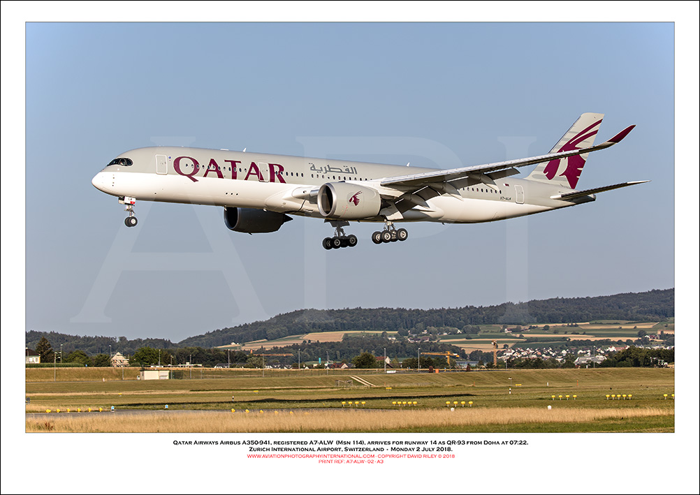 A7-ALW - Qatar Airways Airbus A350-941 (Msn 114) - 02
