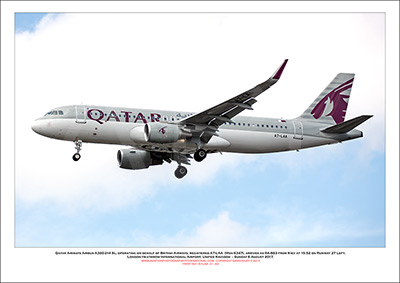 A7-LAA - Qatar Airways Airbus A320-214 SL, operating on behalf of British Airways (Msn 6347) - 01