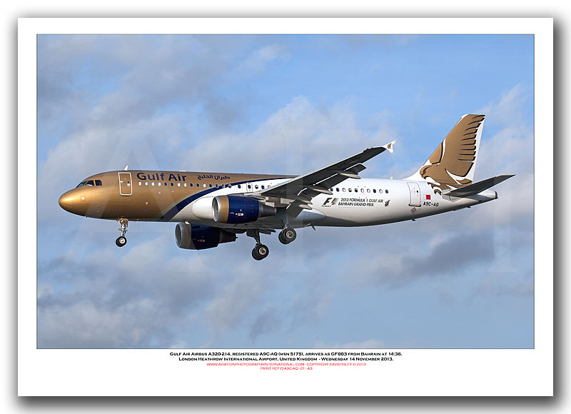 A9C-AQ  - Gulf Air Airbus A320-214  (Msn 5175) - 01