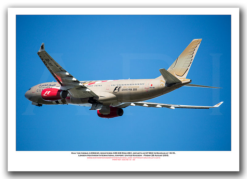 A9C-KB  - Gulf Air Airbus A330-243  (Msn 281) - 01
