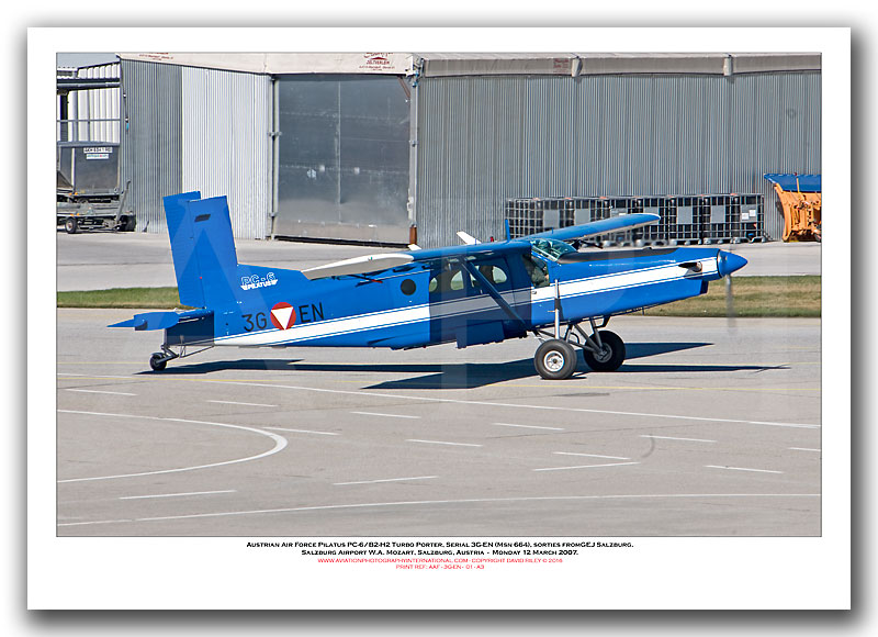 3G-EN - Austrian Air Force Pilatus PC-6/B2-H2 Turbo Porter,  (Msn 664) - 01