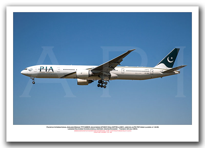 AP-BHV - Pakistan International Airlines Boeing 777-340 ER  (Msn 33778 Ln 601) - 01