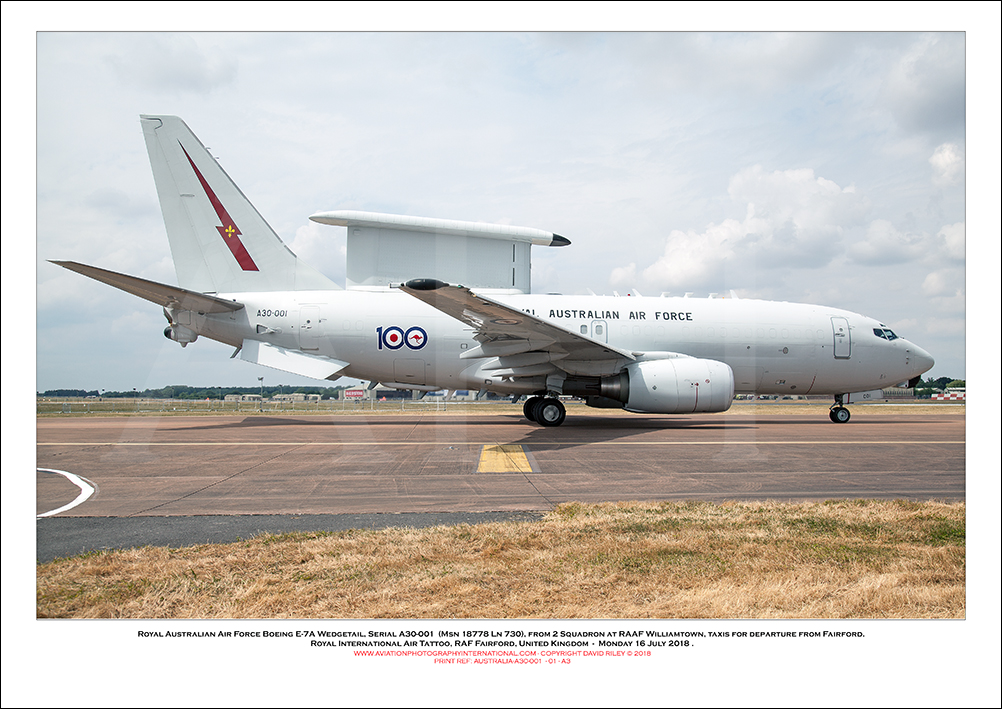 AUSTRALIA-A30-001 - Royal Australian Air Force Boeing E-7A Wedgetail,  (Msn 18778 Ln 730) - 01