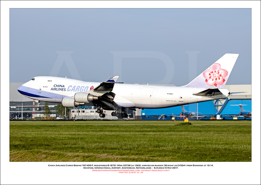 B-18721 - China Airlines Cargo Boeing 747-409 F (Msn 33738 Ln 1362) - 01
