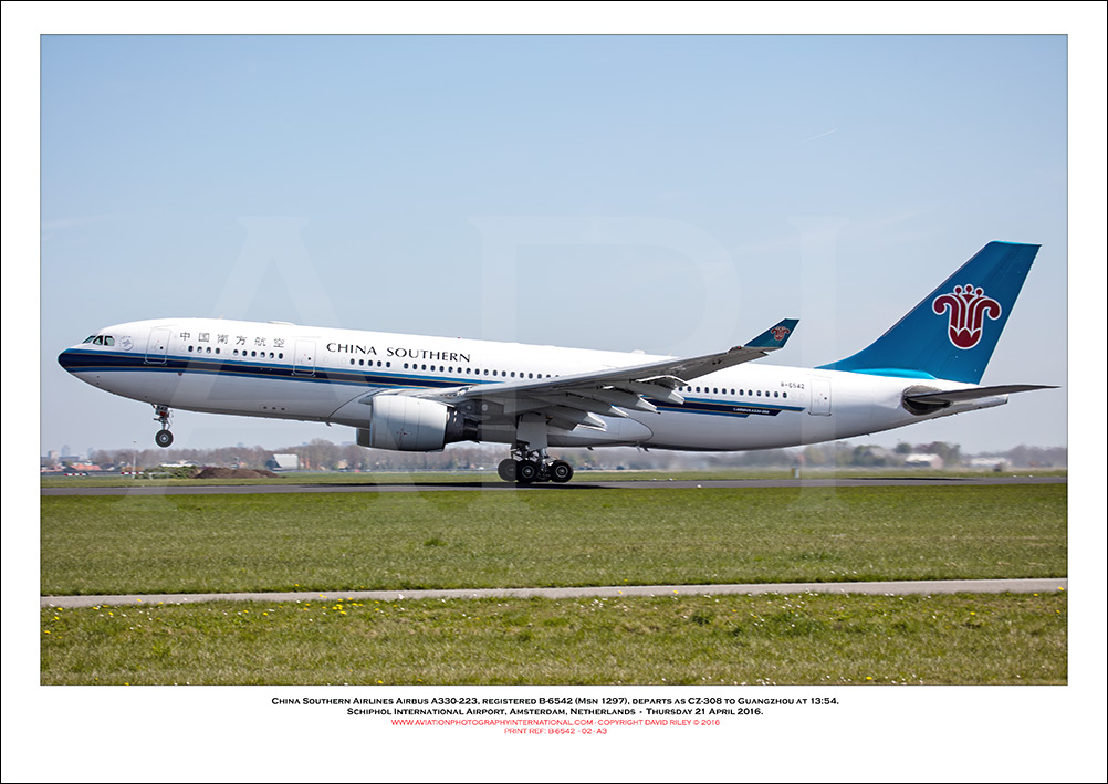 B-6542 - China Southern Airlines Airbus A330-223 E (Msn 1297) - 02