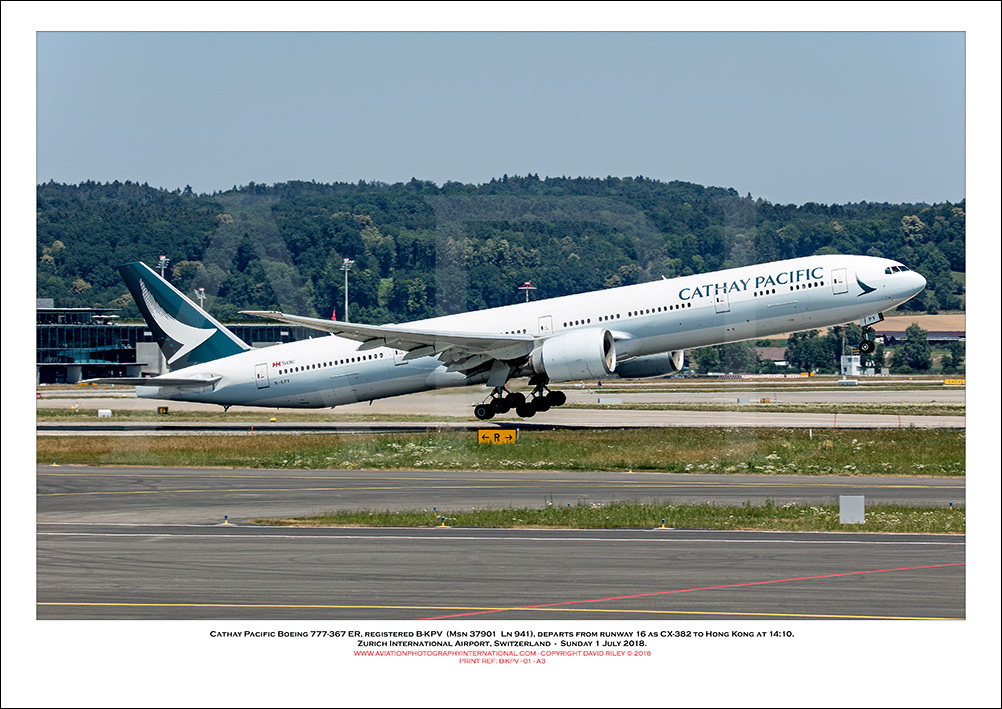 B-KPV-  Cathay Pacific Boeing 777-367 ER (Msn 37901  Ln 941) - 01