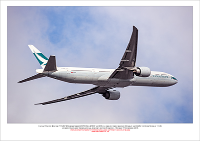 B-KPX-  Cathay Pacific Boeing 777-367 ER (Msn 37897 Ln 956) - 01