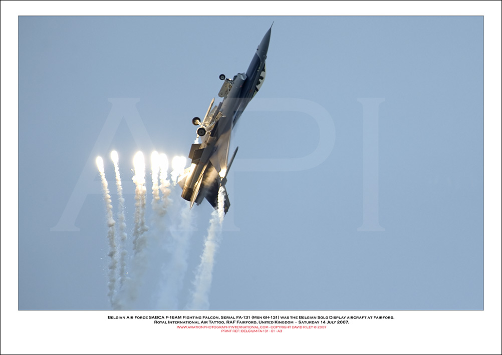BEGIUM-FA-131 - Belgian Air Force General Dynamics F-16AM Fighting Falcon  (Msn 6H-131) - 01
