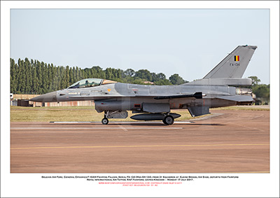 BEGIUM-FA-134 - Belgian Air Force General Dynamics F-16AM Fighting Falcon  (Msn 6H-134) - 01