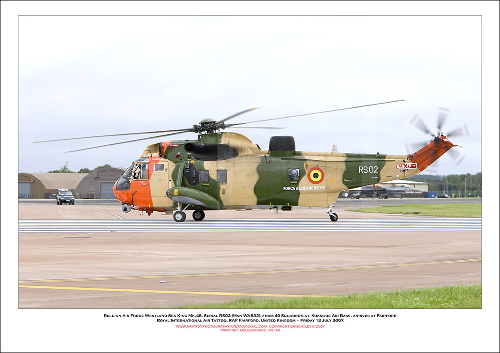 BELGIUM-RS02 - Belgian Air Force Westland WS-61 Sea King Mk.48  (Msn WA832) - 02