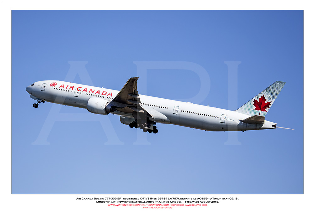 C-FIVS - Air Canada Boeing 777-333 ER  (Msn 35784 Ln 797)  - 01