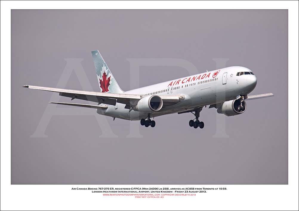 C-FPCA - Air Canada Boeing 767-375 ER (Msn 24306 Ln 258) - 02