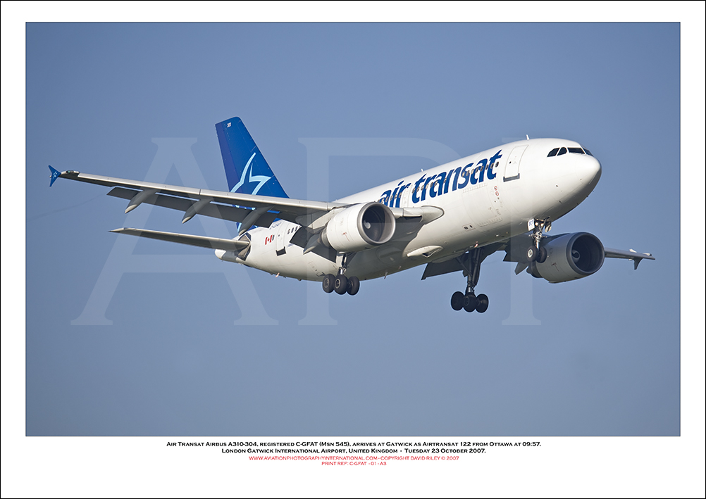 C-GFAT - Air Transat Airbus A310-304  (Msn 545) - 01
