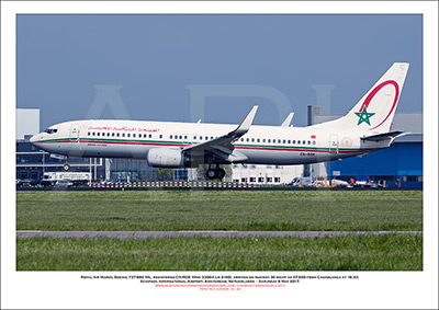 CN-ROK -Royal Air Maroc Boeing 737-886 WL  (Msn 33064 Ln 2180) - 01
