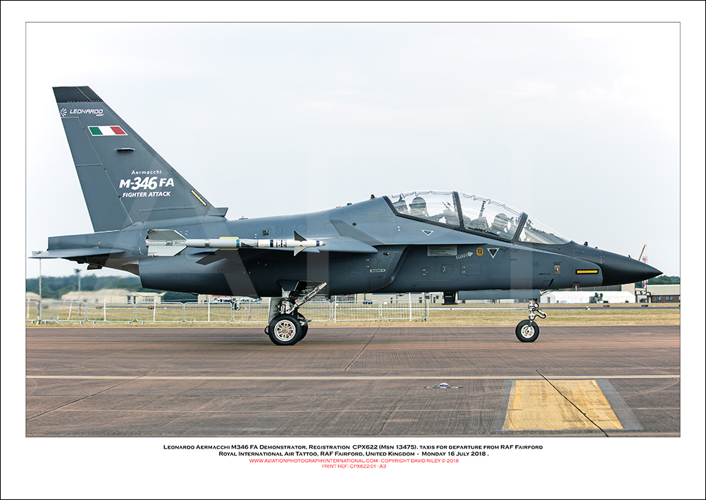 CPX622 - Leonardo Aermacchi M346 FA Demonstrator (Msn 13475) - 01
