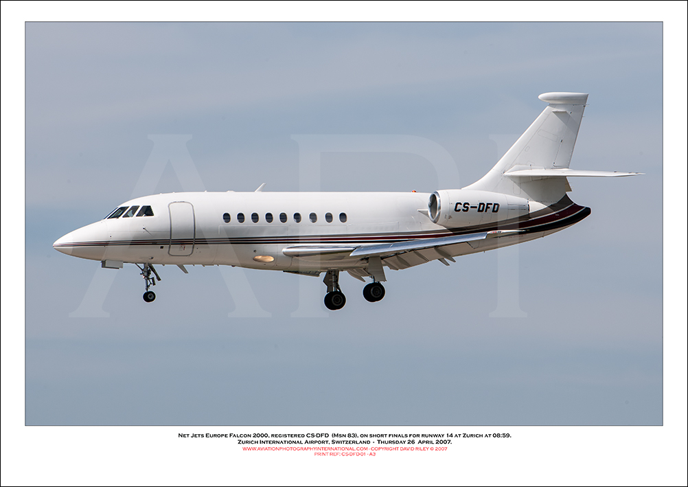 CS-DFD - Net Jets Europe Dassault Falcon 2000  (Msn 83) - 01