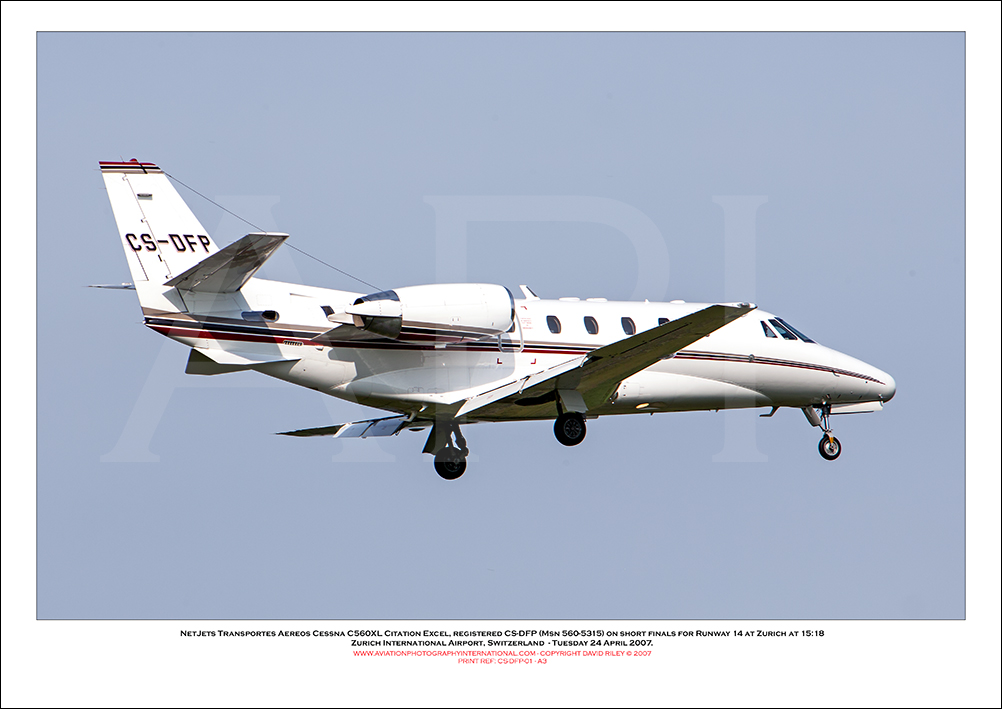 CS-DFP - NetJets Transportes Aereos Cessna 560XL Citation Excel (Msn 560-5315) - 01