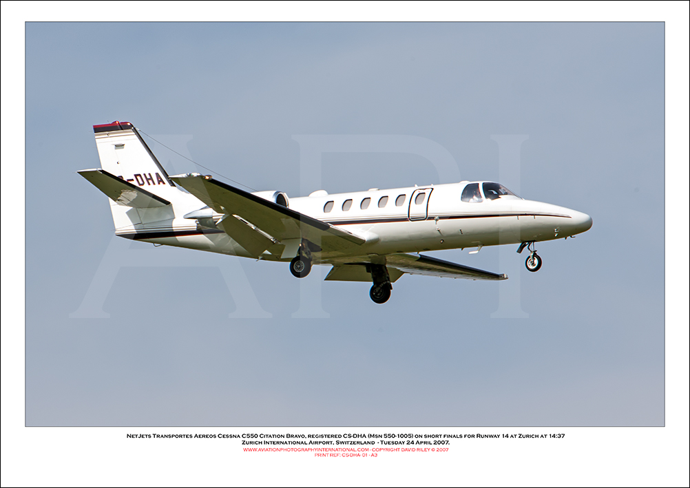 CS-DHA - NetJets Transportes Aereos Cessna C550 Citation Bravo (Msn 550-1005) - 01